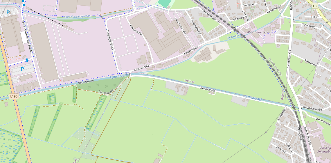 Karte: Friday Reifenhandel, Dammstraße 23, 6858 Schwarzach